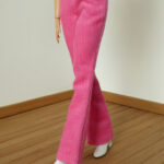 Pink corduroy bootcut pants for Barbie Made to Move