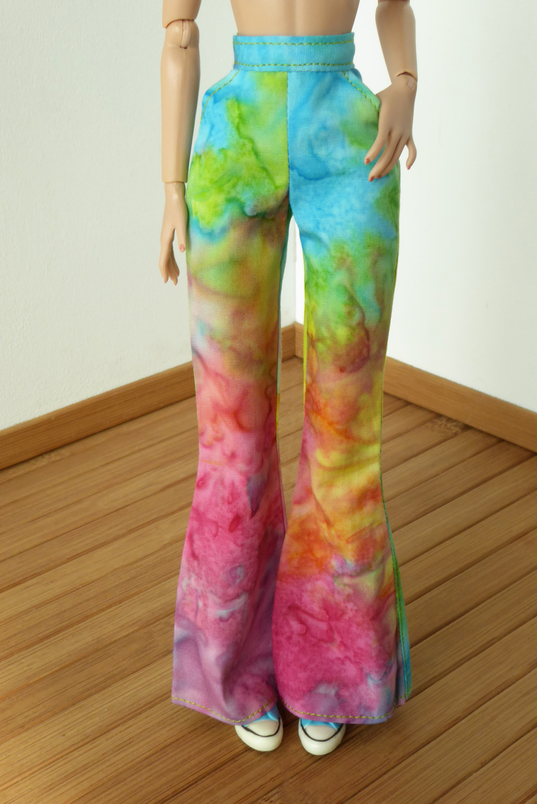 Tie-dye pants for Poppy Parker (2)