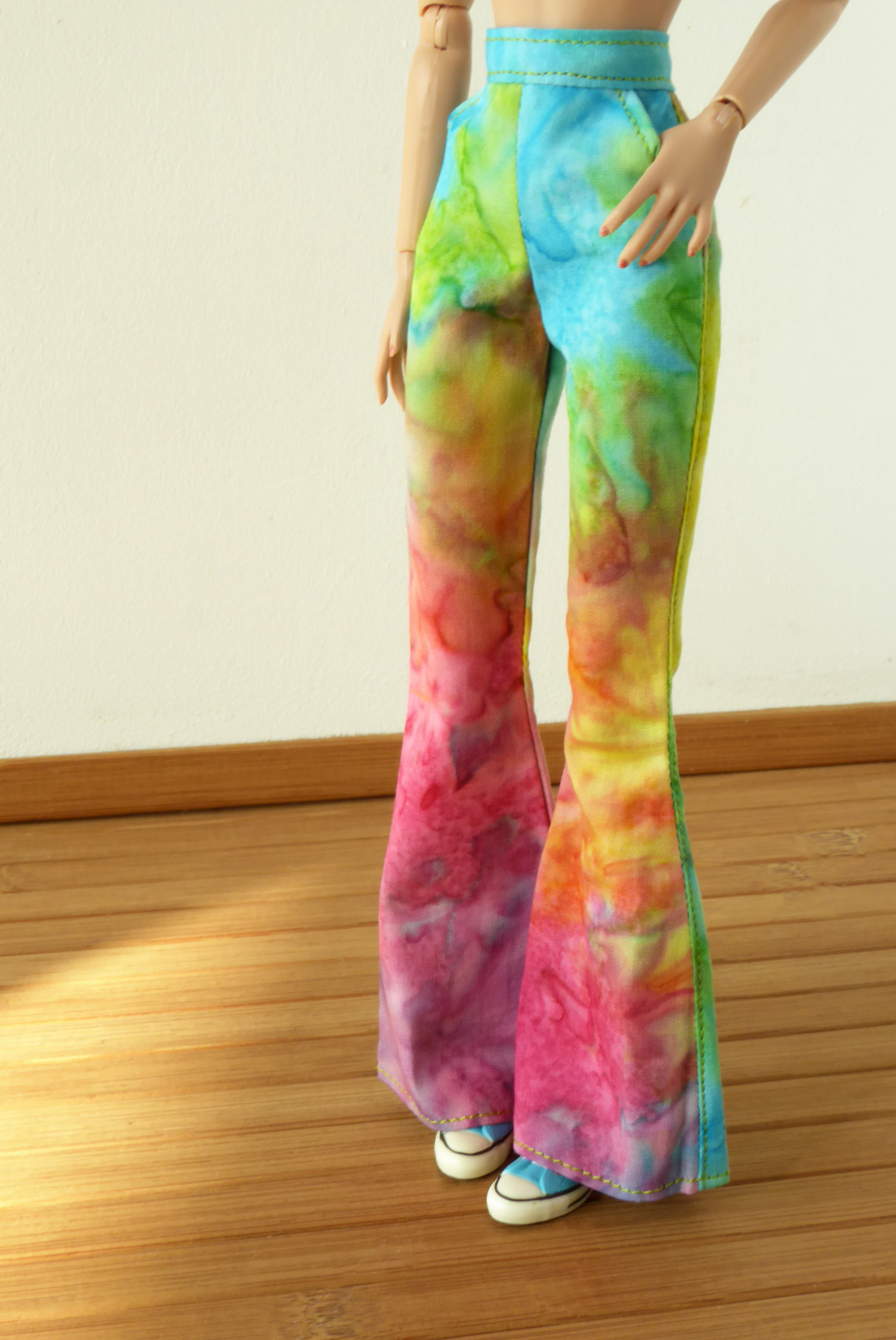 Tie-dye pants for Poppy Parker (5)