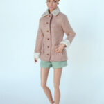 Dusty rose barn jacket for Poppy and Barbie